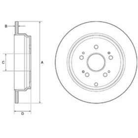 Resim Honda Cr-V Iv 2.0 Awd 2012-2019 Delphi Arka Fren Diski 