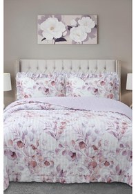 Resim Violet Çift Kişilik Yatak Örtüsü 240x260 Cm Çok Renkli 