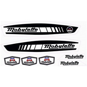 Resim Mobylette Süper 52 Yazı Seti Siyah 