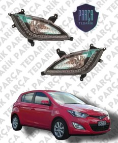 Resim PARÇA TEDARİK Hyundai İ20 Sis Farı Ledli Sağ Sol Takımı 2012 2014 Uyumlu 
