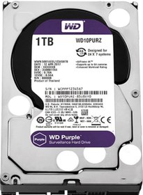Resim Wd 3.5 Purple 1tb 5400rpm 64mb Sata3 Güvenlik Hdd Wd10purz 7/24 