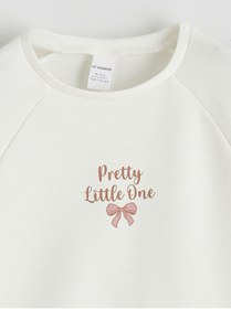 Resim LC Waikiki Baskılı Kız Çocuk Soft Touch Sweatshirt ve Eşofman Altı 