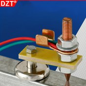 Resim 1 Adet Yüksek Dayanımlı Manyetik Kaynak Tutucu - Manuel Elektriksiz Oto Gövde Nokta Kaynağı, Topraklama Kelepçesi ile Dayanıklı Metal Yapı, Araba Tamiri ve DIY Projeleri için, Düşük Sıcaklık Kolay Kaynaşma, Otomotiv Onarım Araçları, Sağlam Kelepçe Tasarımı, Güçlü Alet Tasarımı 