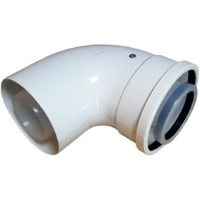 Resim Bosch Uyumlu - Buderus Yoğuşmalı Baca İlave Dirseği - 90 Derece 