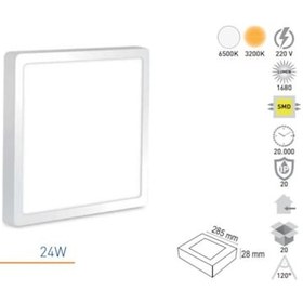 Resim Forlıfe 24W Sıva Üstü Led Panel 