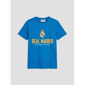 Resim LC Waikiki Lcw Kids Mavi Real Madrid Baskılı Erkek Çocuk Tişört ve Şort 