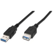 Resim USB 3.0 Uzatma Kablosu, USB A erkek - USB A dişi, 1.8 metre, AWG 28, 2x zırhlı, UL, siyah USB 3.0 Uzatma Kablosu, USB A erkek - USB A dişi, 1.8 metre, AWG 28, 2x zırhlı, UL, siyah