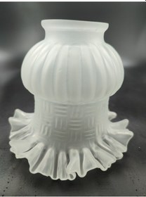 Resim Marullu Avize Camı Küçük Boy El Yapımı E.27 Grifli Normal Ampule Mat 