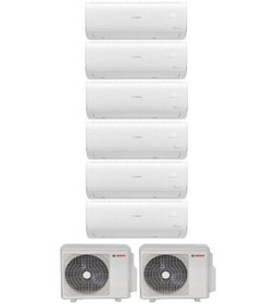 Resim Bosch Multi Split İnverter Klima 54000 Btu Dış 36+18 + 6 İç Ünite 12000 + 12000 + 12000 + 12000 + 12000 + 12000 Btu 