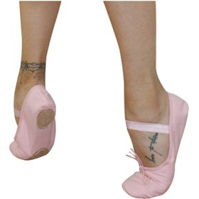 Resim TUGİS SANAT Pembe Bez Bale Patiği Çift Taban Canvas 