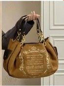 Resim Snapbuy Vintage Gotik Harajuku Tote Çanta - Kadın Crossbody Büyük Kapasiteli Rahat Çantakahverengi Kahverengi 