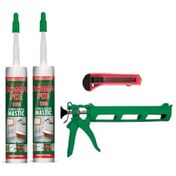 Resim Somafix 2 Adet Beyaz Akrilik Mastik Tabancası Falçata Seti 