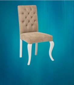 Resim Sandalye Zus554 GİYDİRME model Kayın Avangart Aslan Ayak Babyface Kapitone kumaş El Yapım 