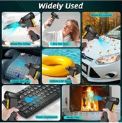 Resim Meridiangoods 800000rph Taşınabilir Türbin Fan 10000mah Şarjlı 3 Hızlı Kara Üfleyici Toz Kar Temizleme 