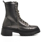 Resim Aspor Gri Gümüş Platin Kadın Topuklu Bot Platin 