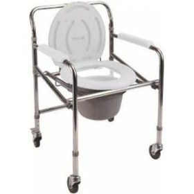 Resim Ithal Tekerlekli Klozet Yükseltici Katlanir Paslanmaz Banyo Wc 