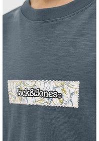 Resim Jack & Jones Jorsplıt Aop Brandın Mavi Erkek Çocuk Kısa Kol T-shirt 000000000102257603 Mavi 