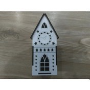 Resim Lavanta Tasarım Işıklı Büyük Maket Ev 3 Beyaz 