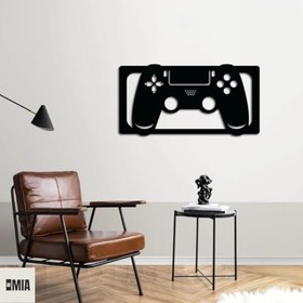 Resim Metal Oyun Kumandası Duvar Sanatı, PlayStation Oyun Odası Dekoru, Siyah, Modern Ev Dekorasyonu (14"X7"(35X18CM)) 