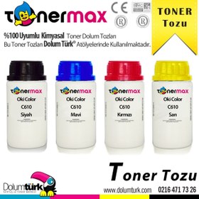 Resim Oki C610 Toner Tozu Set 