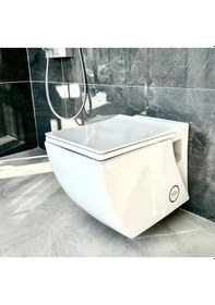 Resim Creavit Trend Kare Asma Klozet + Nkp Duroplast Yavaş Kapanır Kapak 