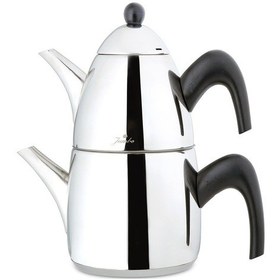 Resim Jumbo 6600 Siyah Çaydanlık Seti 