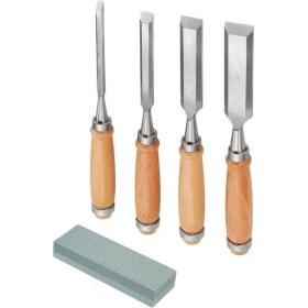 Resim Depolife Ahşap Kazıma Iskarpela Seti Bileme Taşlı Ahşap Keski Takımı Ağaç Oyma Kesici Düz Uç 