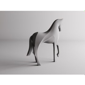 Resim Ufak Beyaz Renk At Binicilik Ev Masa İçin Eşya Hediyelik Ev Dekorasyon 