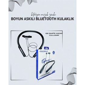 Resim Ftt Shopping Market Polygold PG-100 Boyun Askılı Kablosuz Kulaklık – 200 Saat Bekleme Süresi, Stereo Ses, Mikrofonlu 