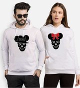 Resim Tshirthane Skull Mause Sevgili Kombinleri Kapüşonlu Kombini 