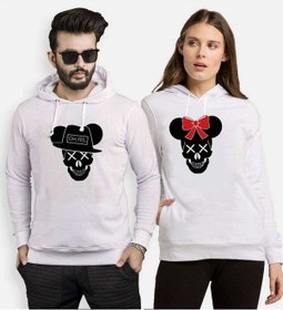 Resim Tshirthane Skull Mause Sevgili Kombinleri Kapüşonlu Kombini 