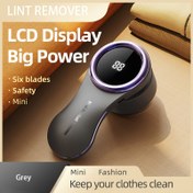 Resim 1 adet Taşınabilir tüy toplama makinesi ve düzeltici - çeşitli giysilerden ve çoraplardan kolayca tüy temizleme için geniş depolama bölmesi - LCD güç göstergesi - ev, iş seyahatleri, kuru temizleyiciler, Noel hediyeleri için uygun 