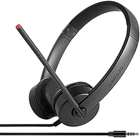 Resim Lenovo - Option Mobile Stereo 3,5 mm Kulaklık Seti, Siyah, Tek Boy 