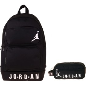Resim Jordan Air Cleveland Black Siyah Ikili Sırt Çantası ve Kalemlik Seti - Erkek Çocuk - SETJA-Q3168C 