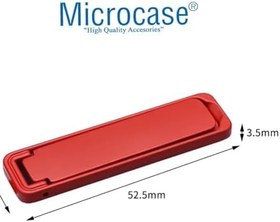 Resim Microcase Telefonlar için Yapışkanlı Metal Katlanabilir Stand Parçası - AL5701 (Beyaz) 