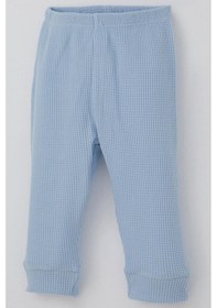 Resim Breeze Erkek Bebek Pijama Takımı Omuzdan Patlı Kanguru Cepli Gülenyüz Armalı 4 Ay-1 Yaş, Açık Mavi Açık Mavi 