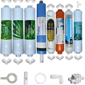 Resim Pemax Water Solutions Puricom Kapalı Kasa Su Arıtma Cihazlarına Sertifikalı 8'li B12 Alkali-Detox- Pallas Mebran Mineral 