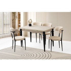 Resim Royal Torna Ayak Masa, Armoni Sandalye, Sidon, 120x80 Diğer 