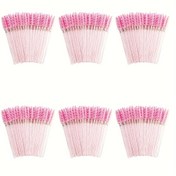 Resim 100 adet/300 adet Tek Kullanımlık Maskara Fırçası, Kristal Kirpik Fırçası, Kirpik Uzatma ve Kaş Maskarası için Uygun Spoolie Fırça, Makyaj Fırçası Uygulayıcısı 