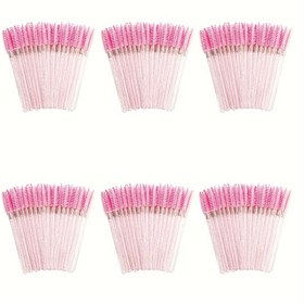 Resim 100 adet/300 adet Tek Kullanımlık Maskara Fırçası, Kristal Kirpik Fırçası, Kirpik Uzatma ve Kaş Maskarası için Uygun Spoolie Fırça, Makyaj Fırçası Uygulayıcısı 