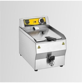 Resim Rem.r110 Tekli Kapaklı Yağ Tahliye Musluklu 8 Lt Elektrikli Fritöz 3200 W 