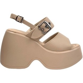 Resim Kadın Dagna Nut Tokalı Yüksek Topuk Sandalet 10cm 001 