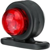 Resim Oto Motto Mini Takoz Lamba Tek Ledli Kırmızı-Beyaz 12V-24V 1 Adet 