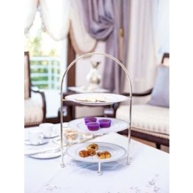 Resim Bakır Concept Gümüş Kaplama Üç Katlı Etejer Sunumluk Gold Renk 