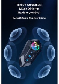 Resim Wearfitpro Y12 Pro İntercom Bluetooth Motosiklet Kask Kulaklığı İntercom Kulaklık 