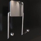 Resim Ozaslan Yapışkanlı Vidasız Şık Ikili Askı 