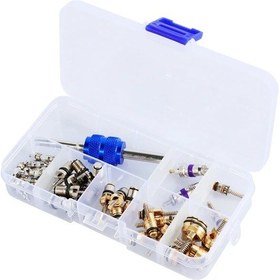 Resim Dashanshop 40 Parça Otomobil Klima Valf Çekirdeği Kiti R134a Uyumlu 