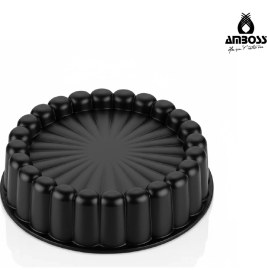 Resim Amboss Ametist 26 cm Döküm Tart Kalıbı ( Siyah ) 