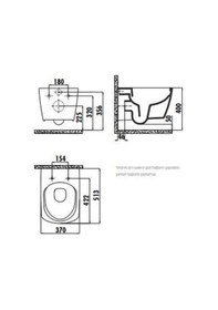 Resim Creavit Elegant Rim-Off Asma Klozet Eg321 Kapak Hariç 