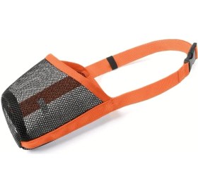 Resim Fochsia Yumuşak Nefes Alabilir Turuncu Xl Köpek Ağızlığı Hızlı Giydirme Güvenlik Kilitli 